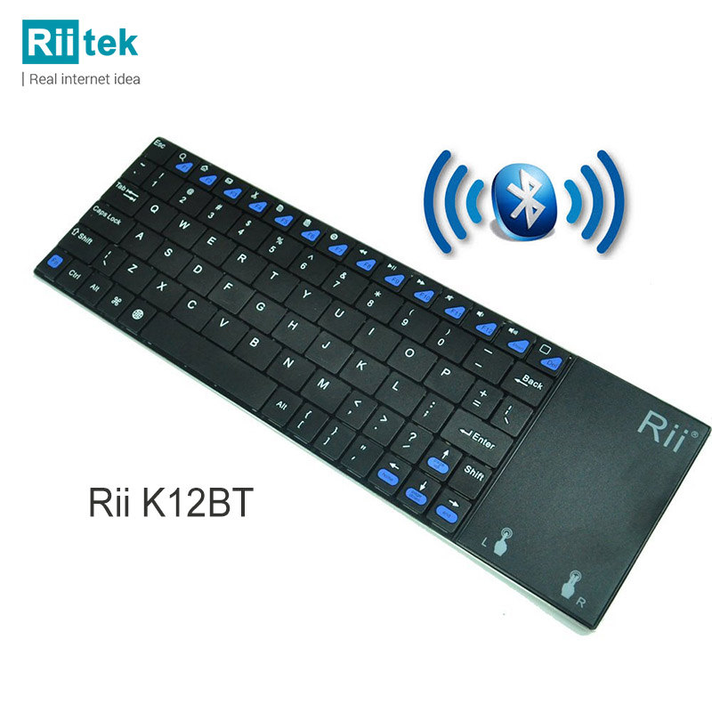 Rii K12BT Ultra Slim Portable Mini Wireless Bluetooth Keyboard